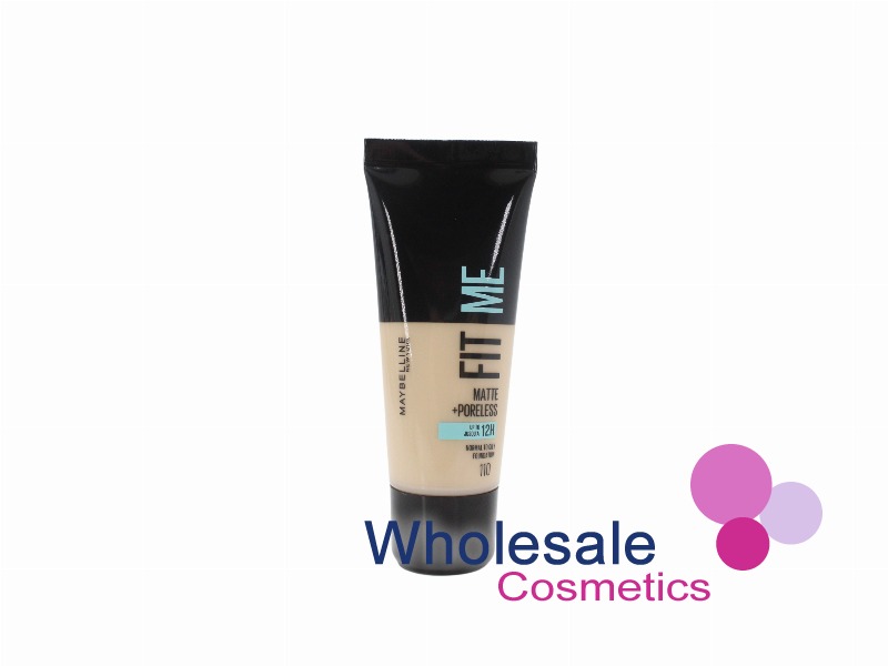 6 x Maybelline Fit Me Matte & Poreless Liquid Foundation - 110 PORCELAIN